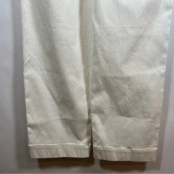 Spanx women’s Stretch Twill Wide Leg Pants size S cropped white - Picture 7 of 10